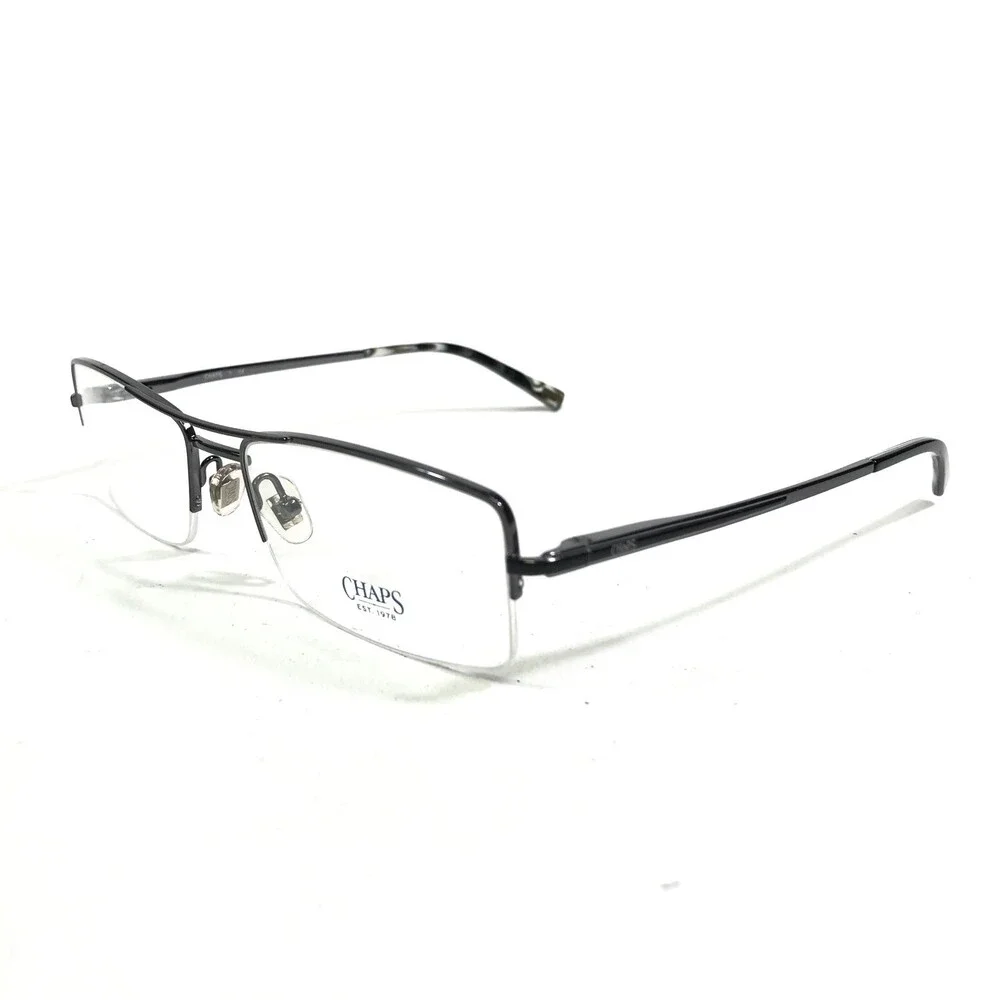 Chaps Eyeglasses Frames CP 2080 103 Gunmetal Grey Rectangular 54-17-140